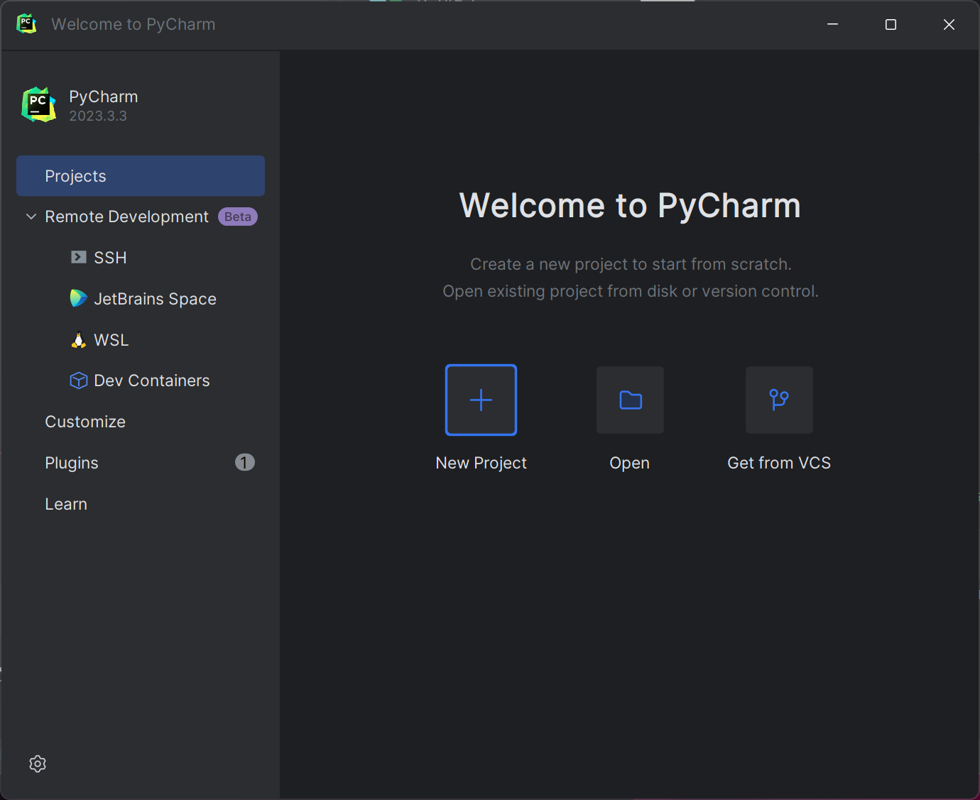Welcome to PyCharm